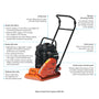 Load image into Gallery viewer, Mikasa Forward Plate Compactor MVC-e60 (Body only)