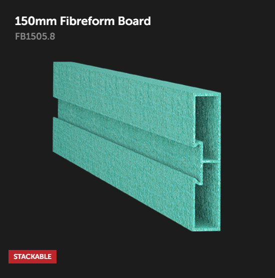 150mm Fibre-Form Con-Form Board 5.8m