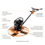 Load image into Gallery viewer, Flextool Walk-Behind Power Trowel 34" 5.5HP (FT34-2)