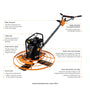Load image into Gallery viewer, Flextool Walk-Behind Power Trowel 40" 5.5HP (FT40-2)