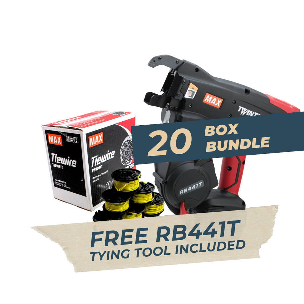 MAX RB441T 'Twin Tier' 20 Box Bundle Deal (1 free tool)