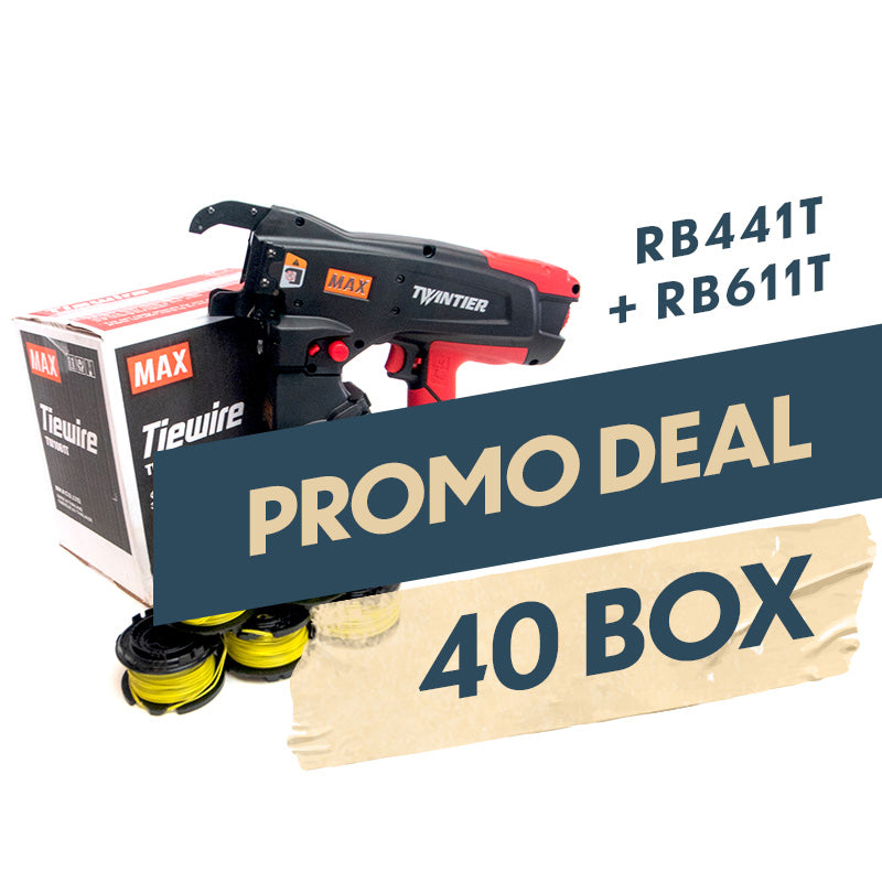 MAX RB441T & RB611T 'Twin Tier' MEGA 40 Box Bundle Deal (2 free tools)