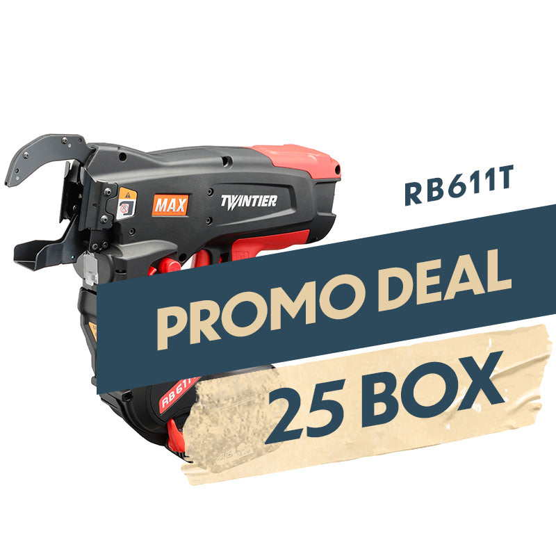 MAX RB611T 'Twin Tier' 25 Box Bundle Deal (1 free tool)
