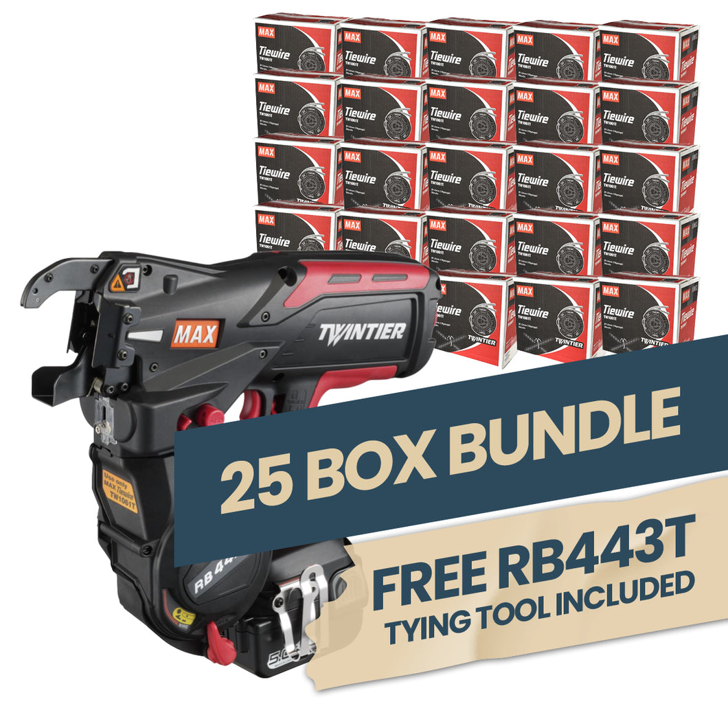 MAX RB443T 'Twin Tier' 25 Box Bundle Deal (1 free tool)