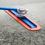 Load image into Gallery viewer, Kraft Tool Co. Orange Thunder Bull Float Round End - Blade Only (various sizes)
