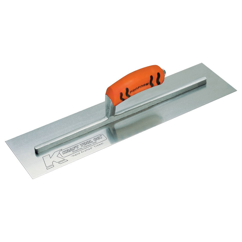 Kraft Tool Co. Carbon Steel Square Trowel ProForm Handle (various sizes)