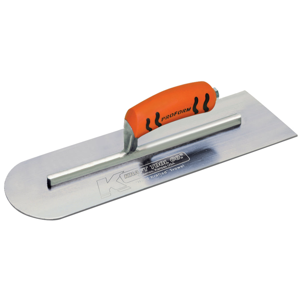 Kraft Tool Co. Carbon Steel Round Trowel Proform Handle (various sizes)