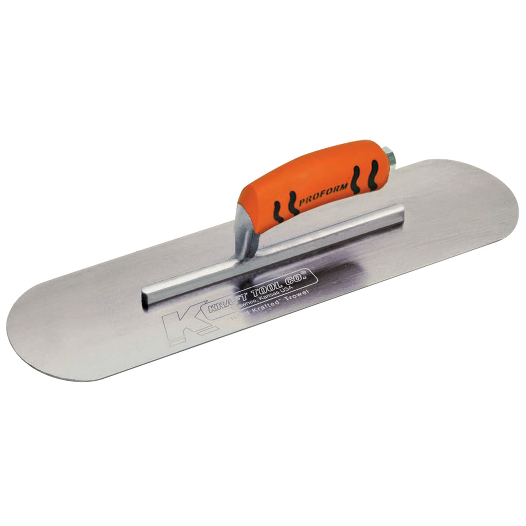 Kraft Tool Co. Carbon Steel Pool Trowel ProForm Handle Short Shank