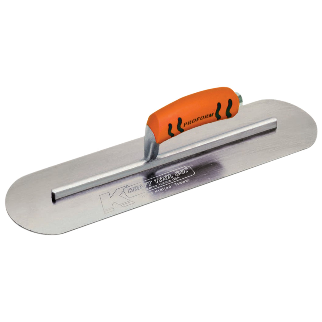 Kraft Tool Co. Pool Trowels Carbon Steel ProForm Handle Long Shank (various sizes)