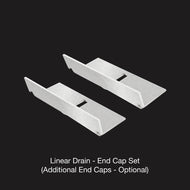 Hide Tile Linear Drain - End Caps
