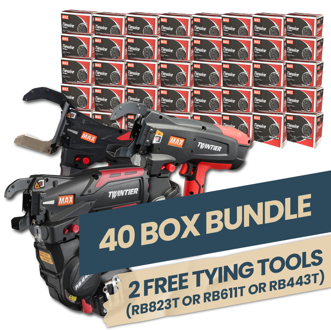 MAX RB823T 'Twin Tier' MEGA 40 Box Bundle Deal (2 free tools)