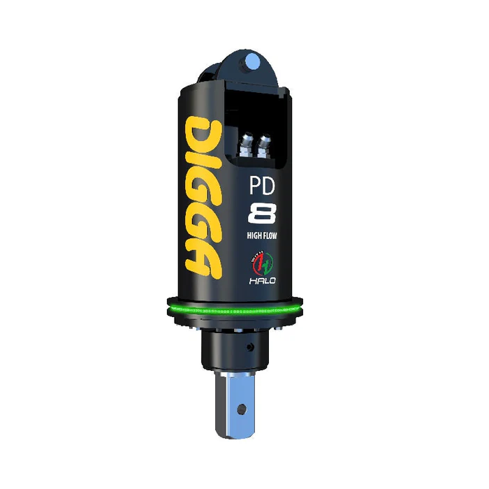 Digga PD8HF High Flow Auger Drive with Halo - 75mm Square Shaft with H ...