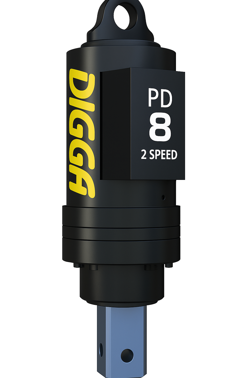 Digga PDT8 2 Speed Auger Drive with Halo - 75mm Square Shaft with 2.2m ...