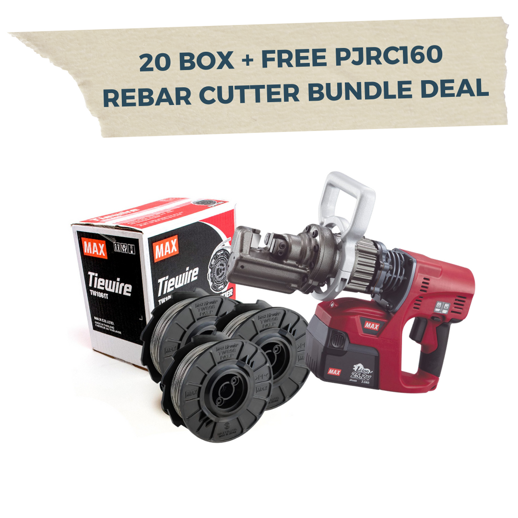 MAX PJRC160-N 'Cordless Brushless Rebar Cutter' 20 Box Bundle Deal (1 free tool)