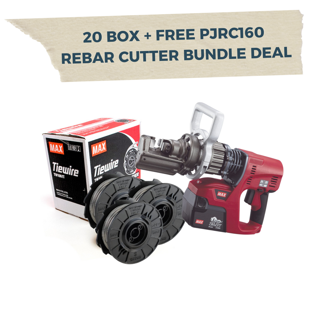 MAX PJRC160-N 'Cordless Brushless Rebar Cutter' 20 Box Bundle Deal
