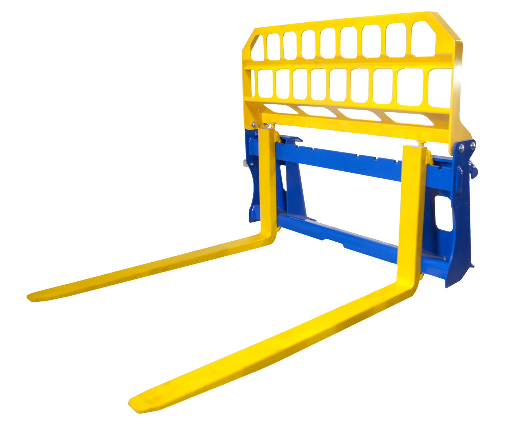 Auger Torque - 1M Mini Loader PALLET FORKS - 1500KG - 1M WIDE