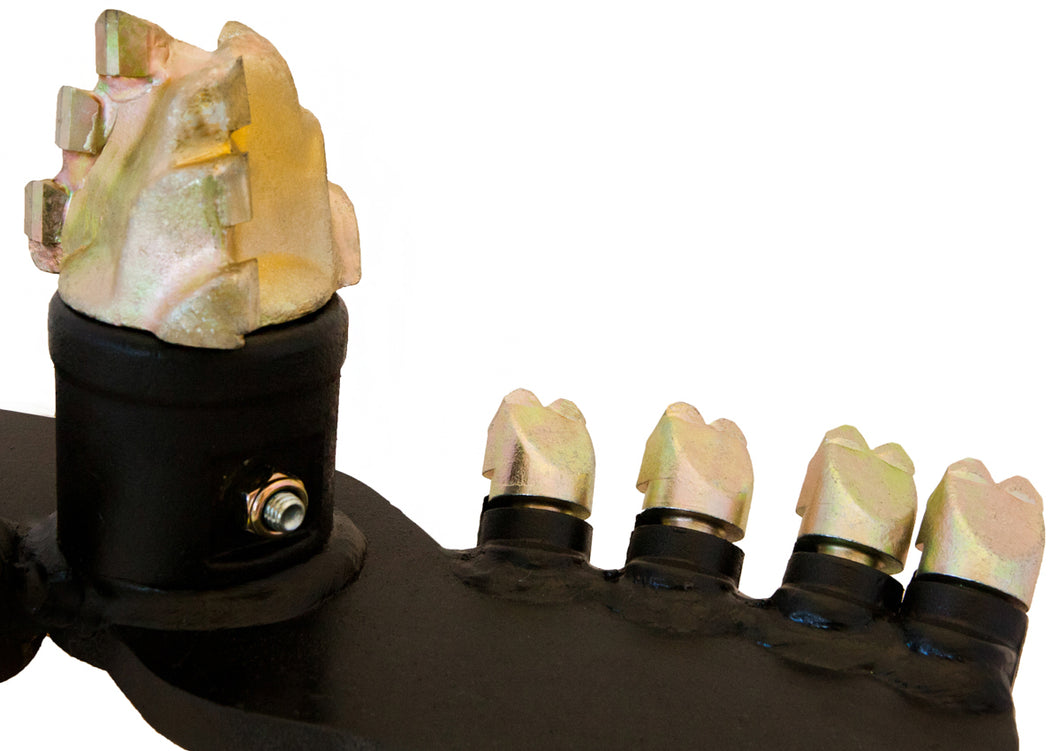 Auger Torque - S4 FABRICATED AUGERS - 65RND - ROTATING ROCK TEETH, ROCK PILOT C/W ROTATING ROCK TEETH 1200MM LONG