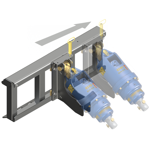 Auger Torque - FRAME - TOYOTA  5SDK5 CENTRE MOUNT - EARTH DRILL 2500- 4500 MAX