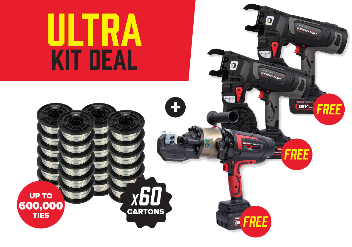 Rapid Tool Package Deal FREE 1x BRC-20X Cordless Rebar Cutter + FREE 2 ...