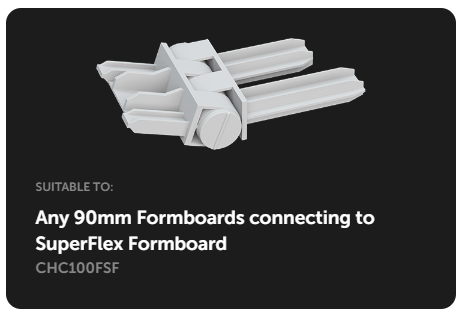 90mm to SUPER FLEX HINGE CONNECTOR