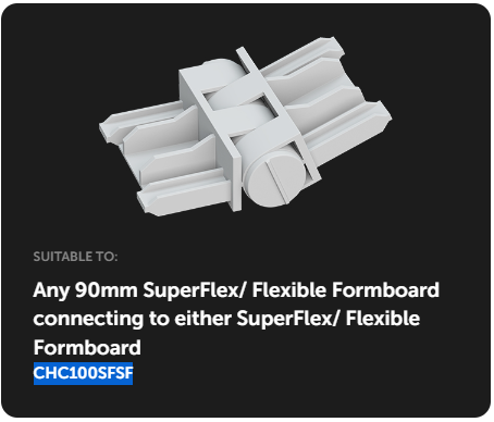 90mm Sup/ Flex to Sup/ Flex Hinge Connector