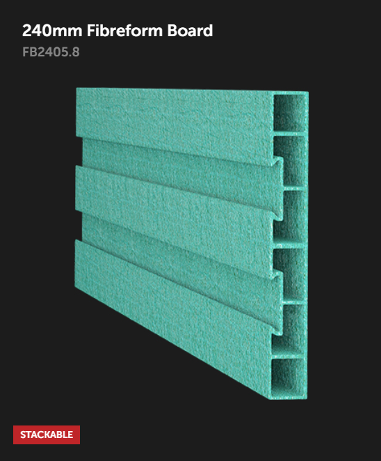 240mm Fibre-Form Con-Form Board 5.8m