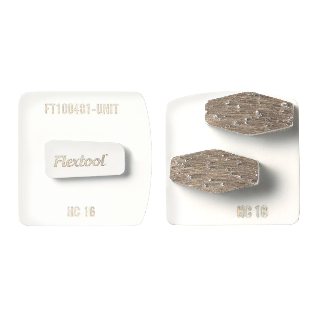 Flextool BladeTec Easy Lock Grinding Shoes - Hard Concrete 16 grit