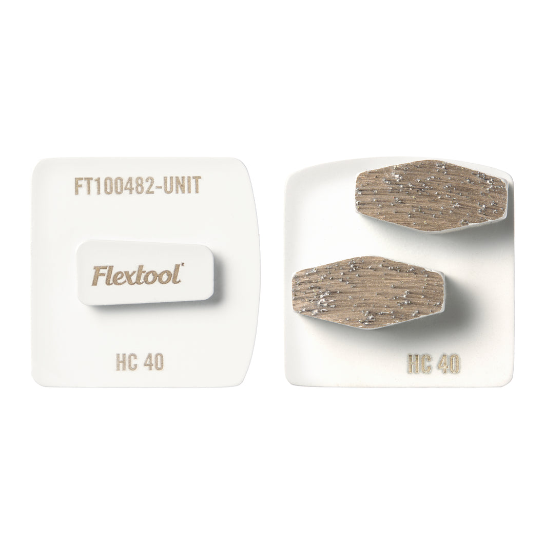 Flextool BladeTec Easy Lock Grinding Shoes - Hard Concrete 40 grit