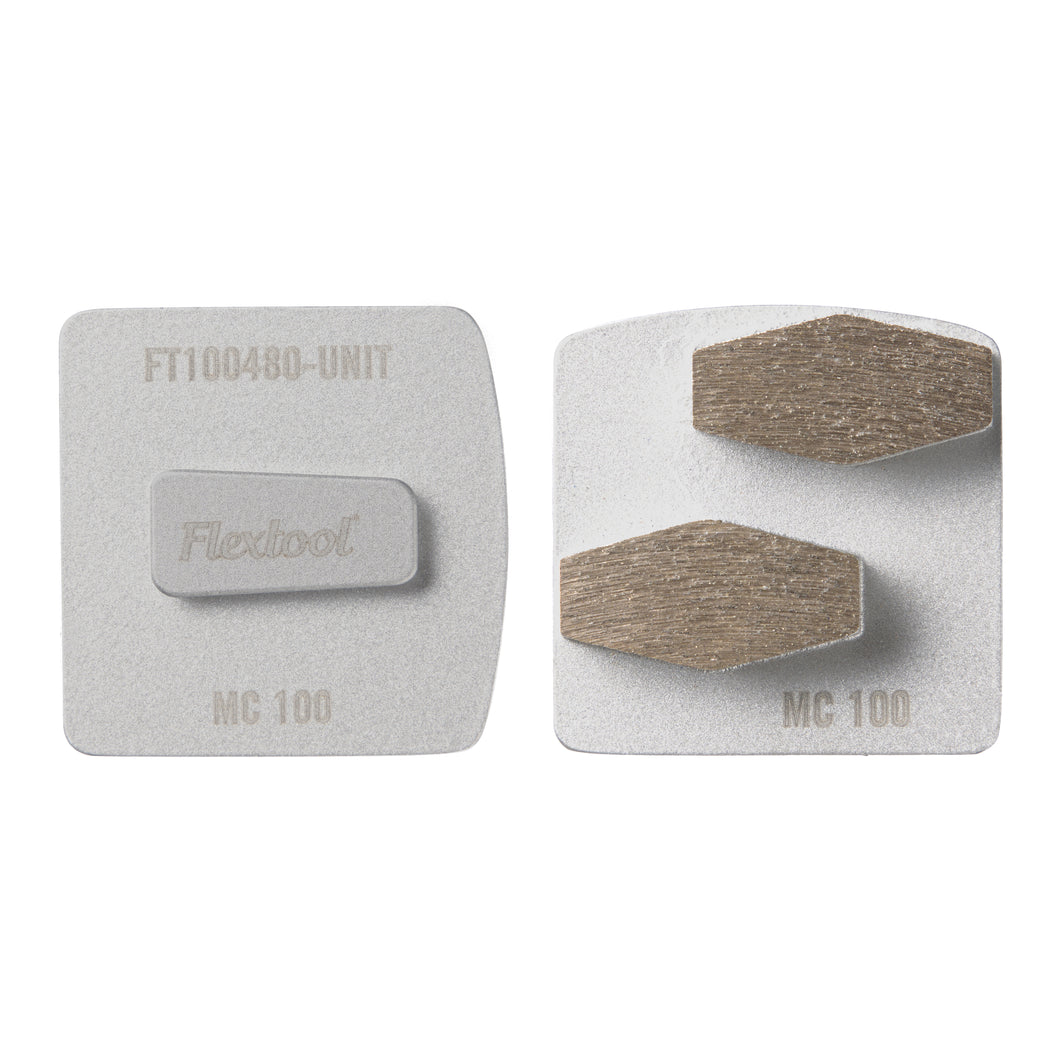Flextool BladeTec Easy Lock Grinding Shoes - Medium Hardness Concrete 100 grit