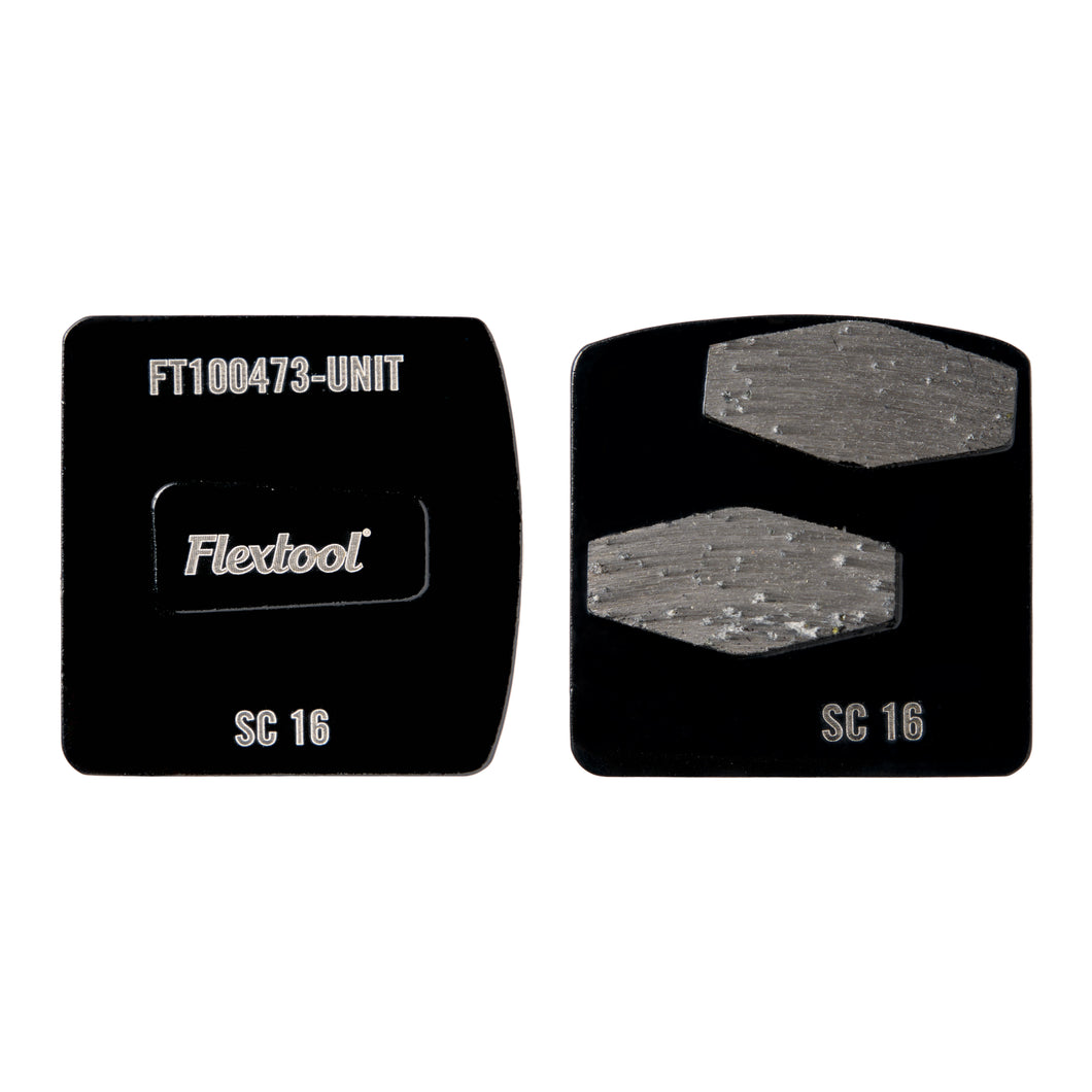 Flextool BladeTec Easy Lock Grinding Shoes - Soft Concrete 16 grit