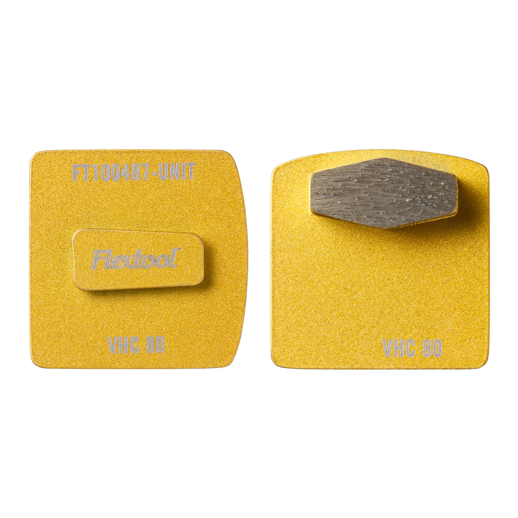 Flextool BladeTec Easy Lock Grinding Shoes - Very Hard Concrete 80 grit