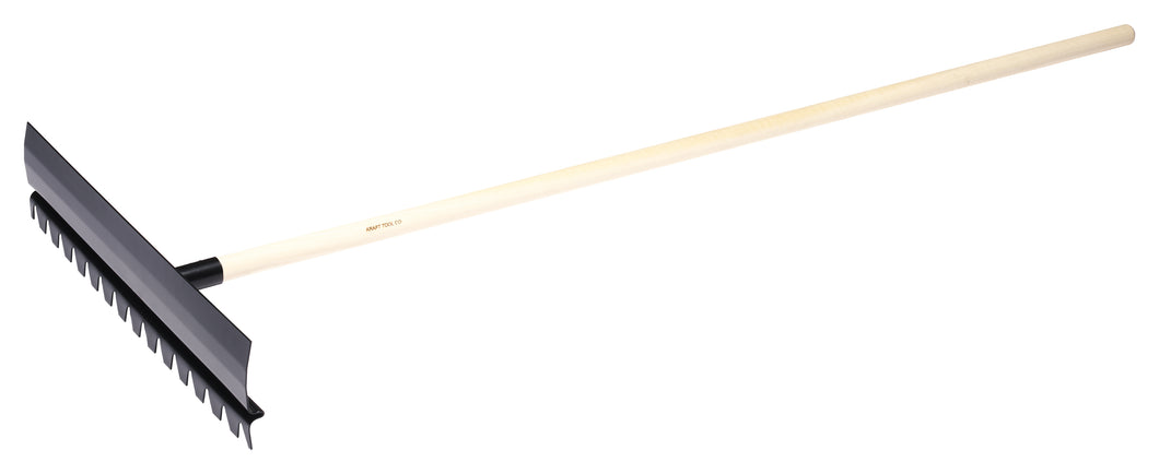 Kraft Tool Co Concrete Placing Rake Steel Blade Wood Handle