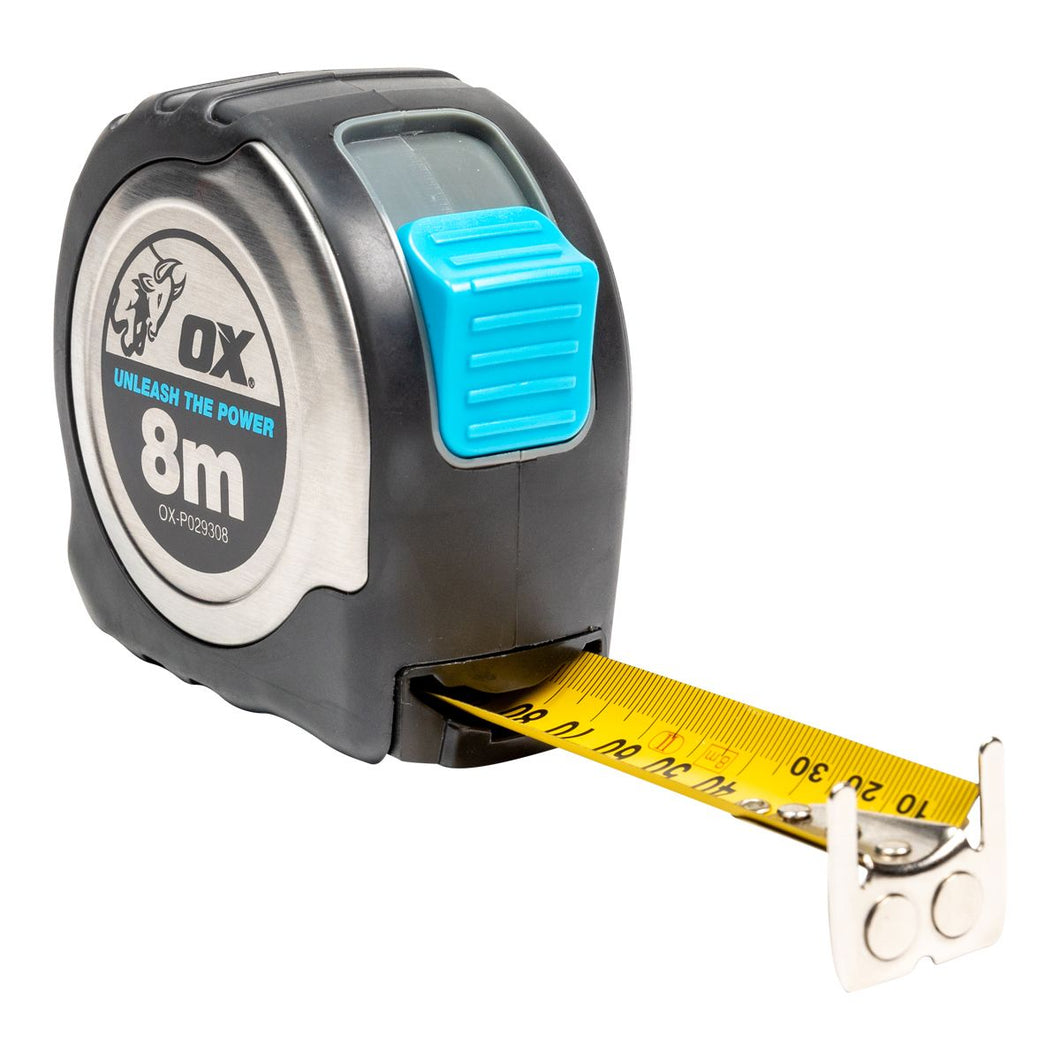 OX Pro SS Tape Measure - 8m