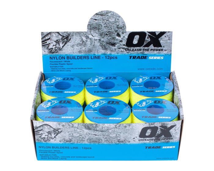 OX Trade 12# 100m Lime Builders Line
